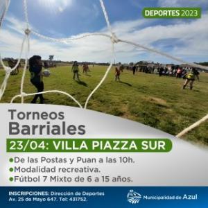 Torneos Barriales 2023